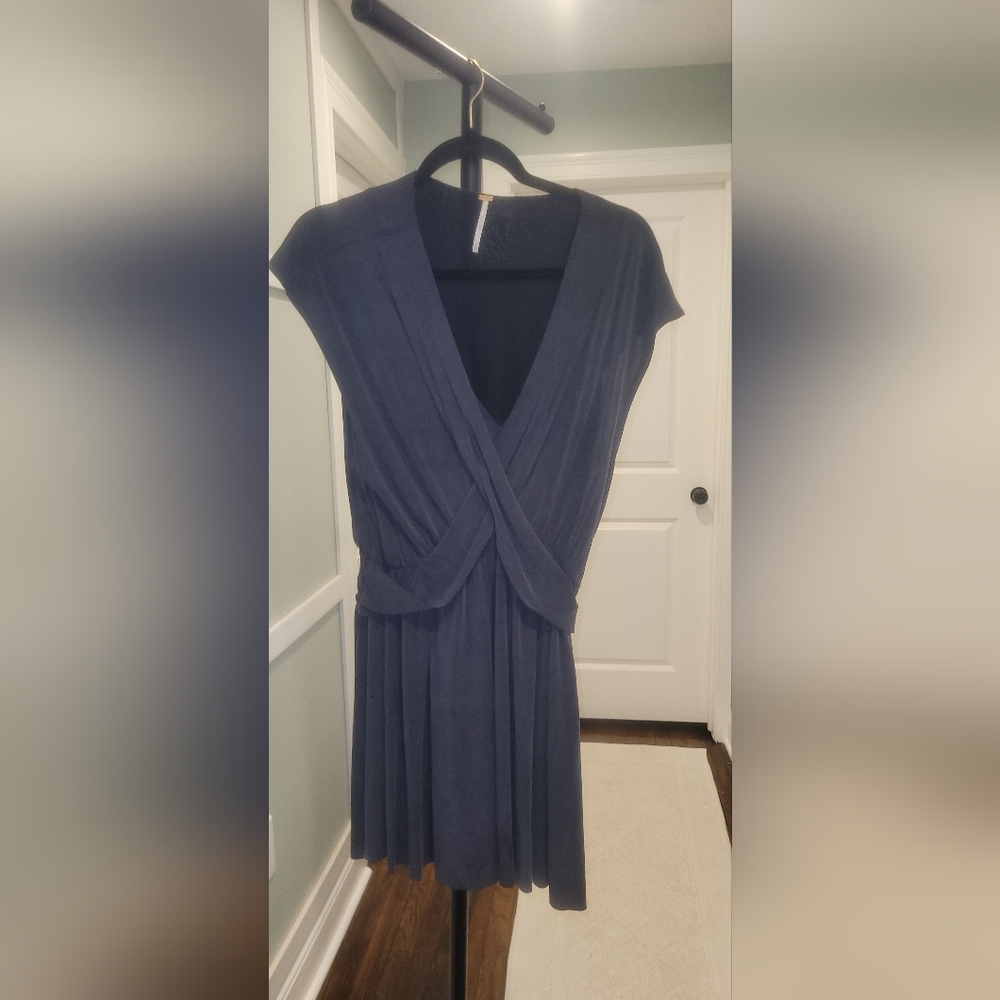 Free People Cupro Criss Cross Front Dress - Picture 2 of 4